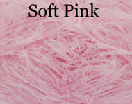 King Cole Moments DK 50g Faux Fur Eyelash Knitting Wool/Yarn - Soft Pink