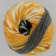King Cole Fjord DK wool yarn self patterning mock fair-isle 100g Halsa