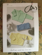 Jenny Watson 4 ply knitting pattern 5034 - Babies’ Cardigans & Sweater